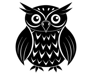 Owl silhouette vector illustration