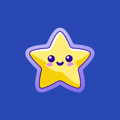 yellow star on white background