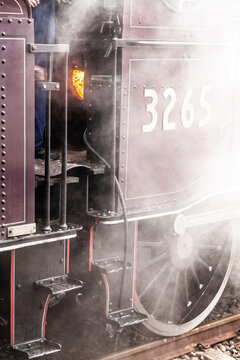 Furnace on steam train