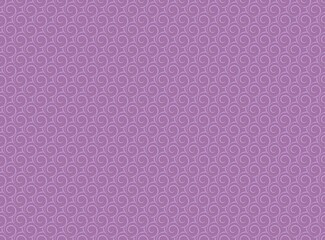 Floral ornament with swirl pattern, seamless paper  fabric