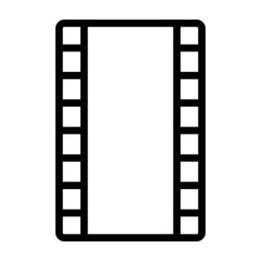 Obraz premium Slide Film Vector Line Icon Design