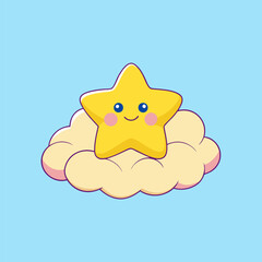 Add a magical and joyful touch to your designs with this high-quality vector of a glowing star playfully sliding down a tiny rainbow.