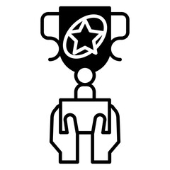 Winner trophy icon