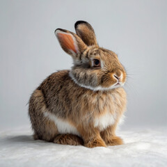 Obraz premium rabbit on a white background