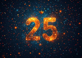 Celebratory Graphic Design 2025 Featuring Scales of Justice for Lawyers and Legal Professionals