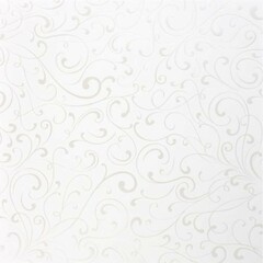 Floral ornament with swirl pattern, seamless paper  fabric