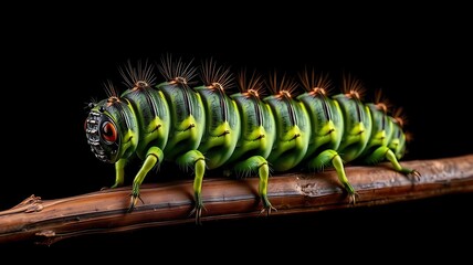 caterpillar on a branch