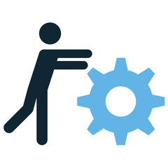 assertiveness icon vector representing confidence, leadership, and decision-making. Ideal for personal development, business, and communication skills.