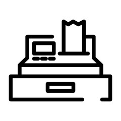 Cashier machine icon