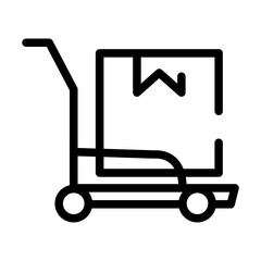 Warehouse cart icon