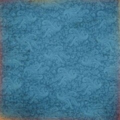 Floral ornament with swirl pattern, seamless paper  fabric