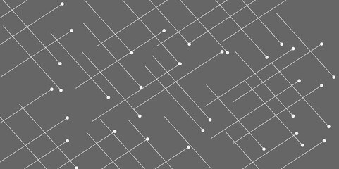Dark gray vector background with straight lines. High technology vector background illustration of computer, Background with Connecting Dots and Lines. Connection structure and science background.