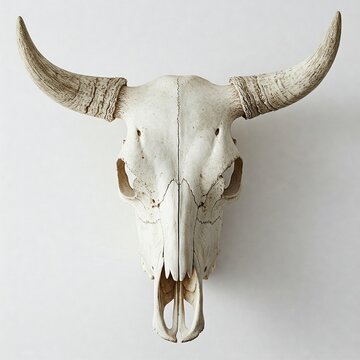 white cow skull animal bone decor wall art  home decor  cow skull with large horns  white cow skull with horns on white background  cow skull home decoration  vintage cowboy skull