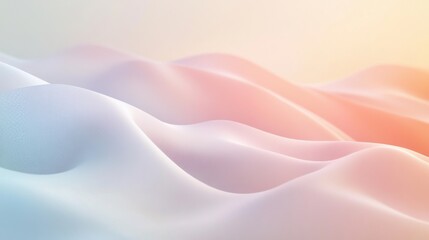 Fototapeta premium Soft pastel abstract waves in landscape form