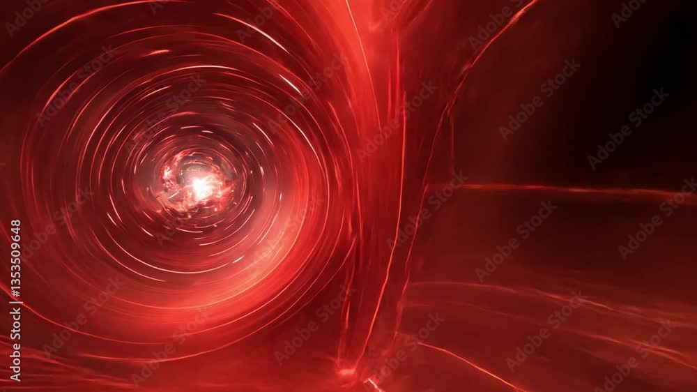 Poster mesmerizing red vortex an abstract swirl of dynamic motion and energy, creating depth with captivati