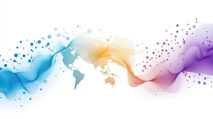 Obraz premium Globe Global Business and Economy World map with trade routes and economic indicators, white background, visualizing global business and economic trends