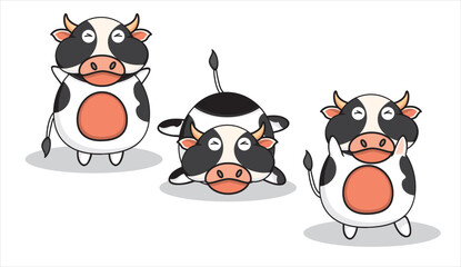 funny cow cartoon