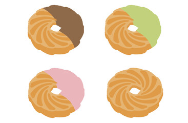 いろいろなフレンチクルーラー