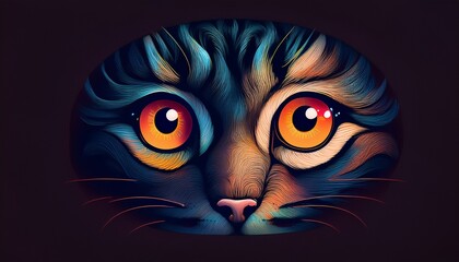 Illustration d'un chat qui vous regarde, un chat r&eacute;primant l'interdiction de jeter des d&eacute;tritus