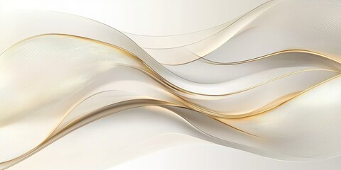 A sophisticated luxury design with soft gradients and minimalist gold accents