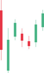Candlestick Chart Illustration for Financial Analysis