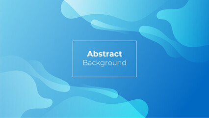Vector abstract minimalist blue wavy gradient background