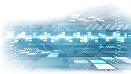 Abstract technology background. Futuristic interface. Vector illustration for your design