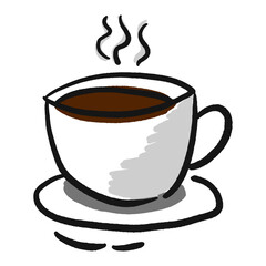 Hot Coffee Cup Sketch