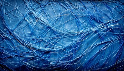 Obraz premium blue paper parchment background with fibers
