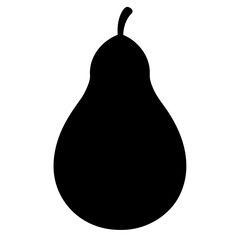 Chayote silhouette vector illustration 