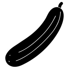  Cucumber silhouette vector illustration