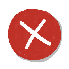 Red X Mark Button Symbol