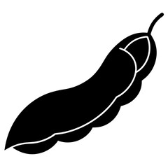 Edamame silhouette vector illustration