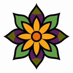 Flower pattern design vector illustration 