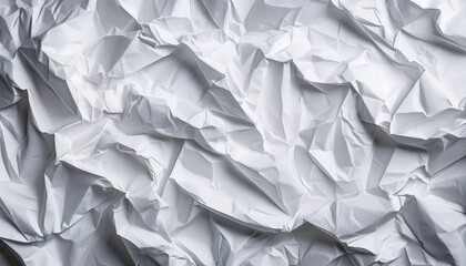 Obraz premium white crumpled paper texture background abstract background