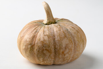 Organic Asian pumpkin on white background