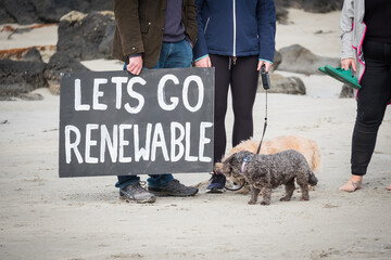 Protest sign for the enviroment