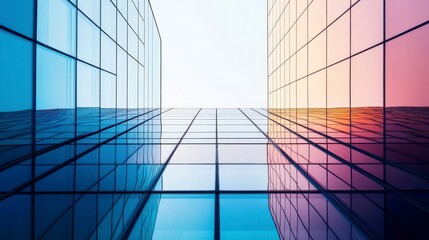 Fototapeta premium Modern Glass Building Facade