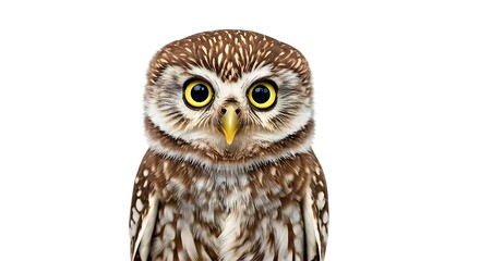 Fototapeta premium Owl on a white background