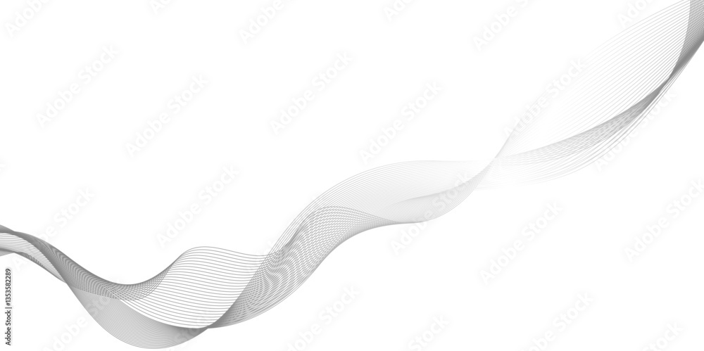 Fototapete modern abstract glowing wave background, abstract wave element for design, wave with connecting dots