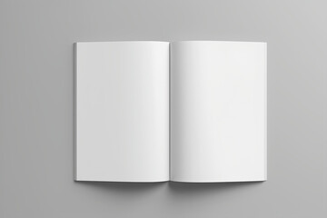 Brochure and Magazine Mockup isolated on grey background, 3d render