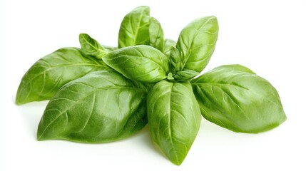 Fototapeta premium Basil isolated on white background