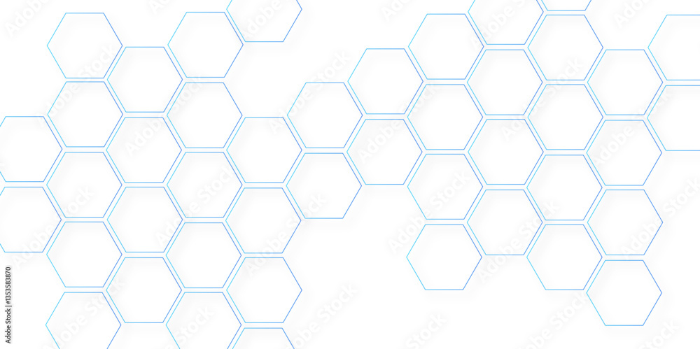 Poster abstract background with hexagon, beautiful geometric background pattern, futuristic abstract honeyc
