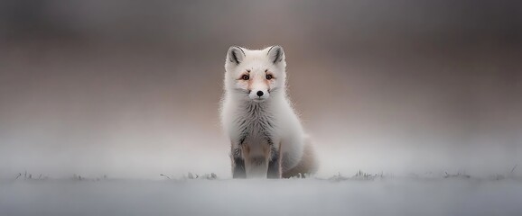 Arctic Fox in Snowy Landscape (2)