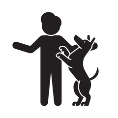 Men and Dog vector