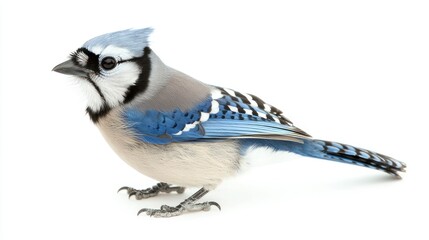 Blue Jay isolated on white background