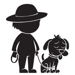Men and Dog vector