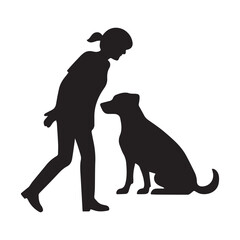 Men and Dog vector