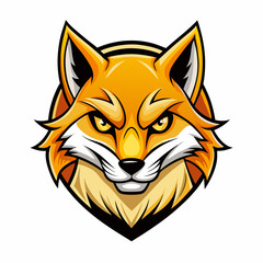 This is a cute cartoon red fox vector illustration of a wild animal with an orange tail, a funny drawing in a comic art style, cute, cartoon, red, fox, vector, illustration, wild, animal, orange