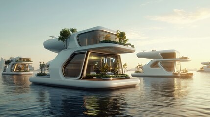 Futuristic Floating Homes: A Glimpse into Luxury Waterfront Living